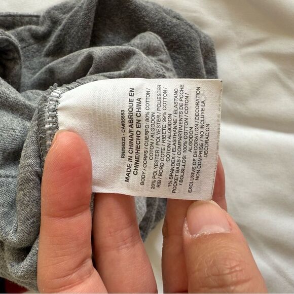 Nike Gray Shorts with Red and Black Striped Waistband - Picture 7 of 7